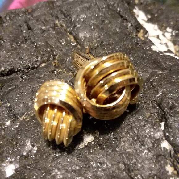 Men gold cufflinks - Picture 5 of 6